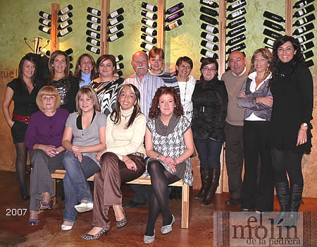 Peluqueros-as Cena 2007 en El Molín de la Pedrera Cangas de Onís